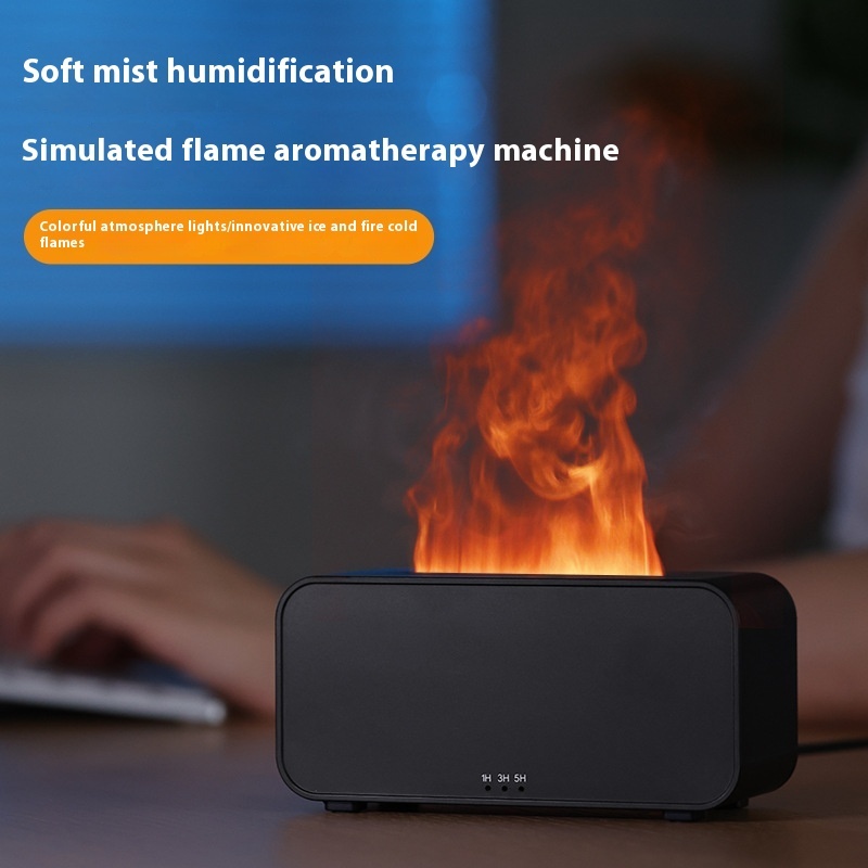 Timing Simulation Aroma Diffuser Usb Household Flame Humidifier Aromatherapy Machine Spray Air Flame Humidifier Diffuser - Image 2
