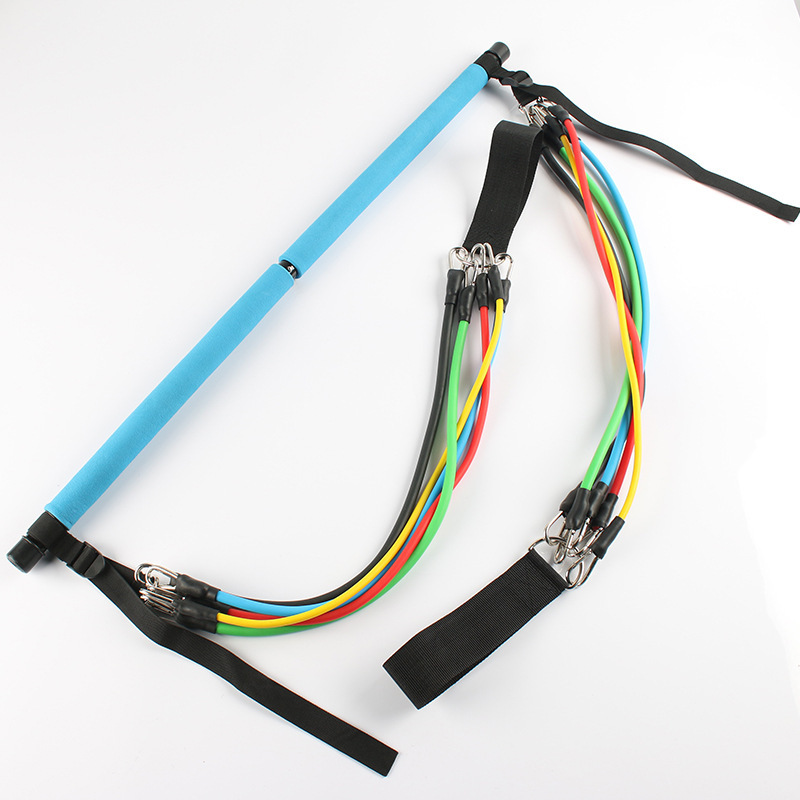 Fitness Yoga Pilates Bar Portable Gym Accessories Sport Elastic Bodybuilding Resistance Bands For Home Trainer Workout Equipment - Image 4